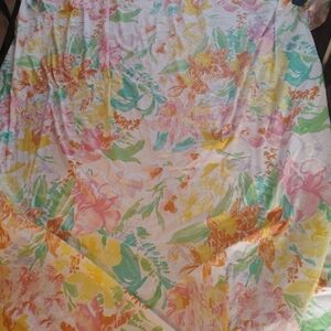 Source Unknown Floral Multicolor Throw Blanket With Matching Pillowcase